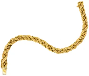 Tiffany & Co. Vintage 14 Karat Yellow Gold Twisted Rope Bracelet