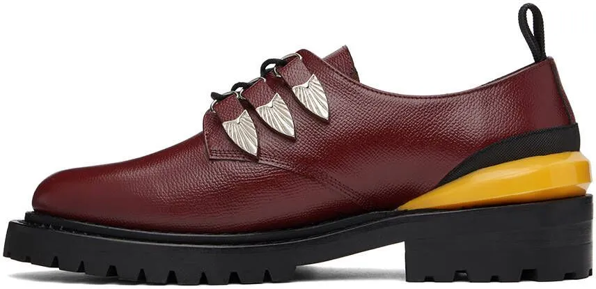 Toga Virilis Burgundy Leather Oxfords