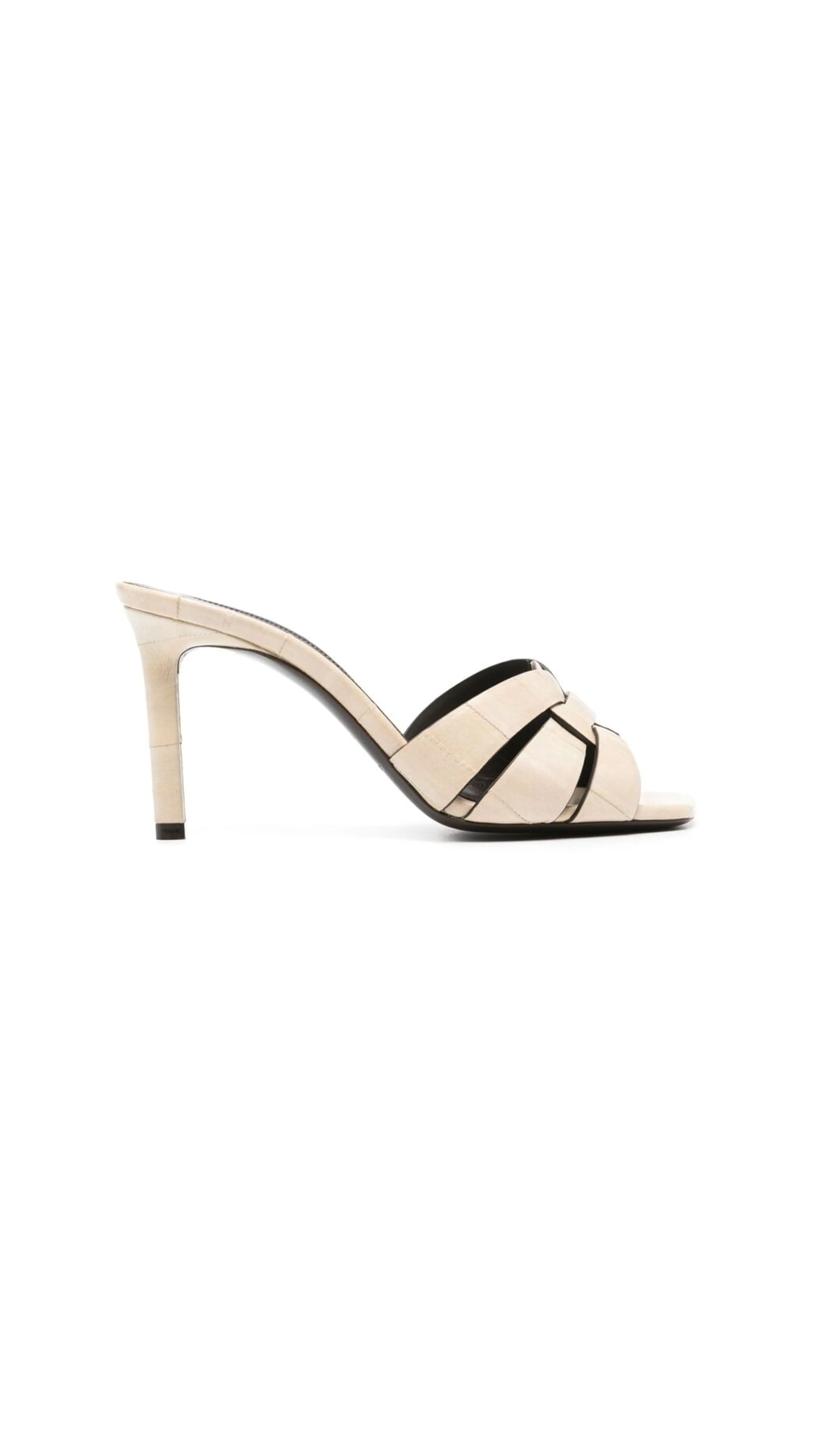 Tribute Sandals in Eel - Ivory