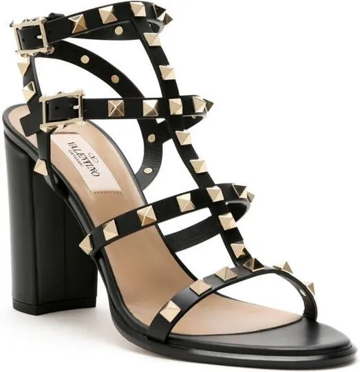 Valentino Garavani Rockstud 90mm ankle-strap sandals Black