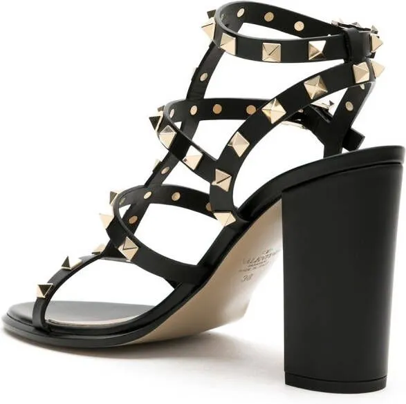 Valentino Garavani Rockstud 90mm ankle-strap sandals Black