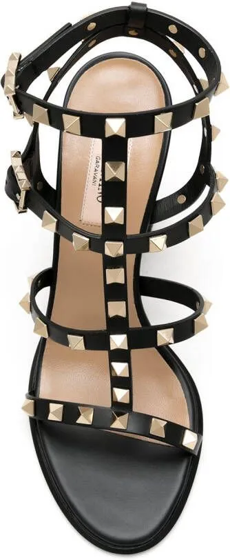 Valentino Garavani Rockstud 90mm ankle-strap sandals Black