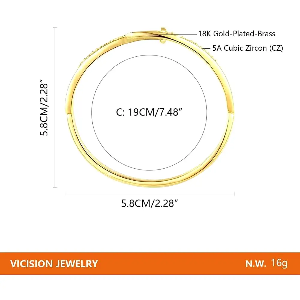 VICISION Bangle Bracelet Women