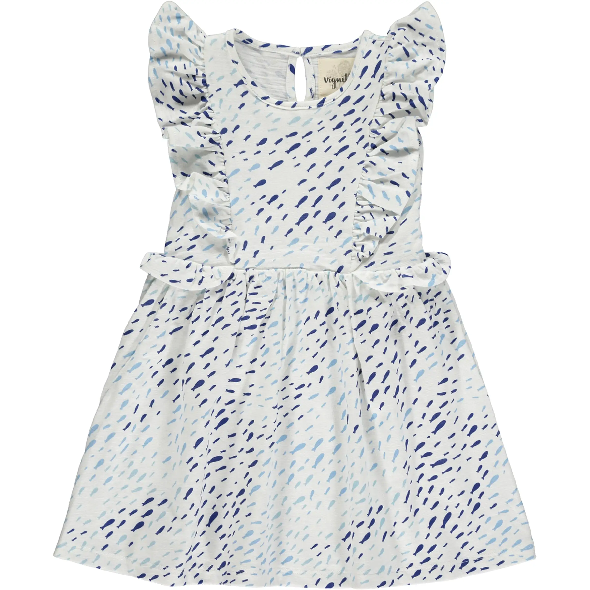 Vignette Maria Dress - Blue Fish