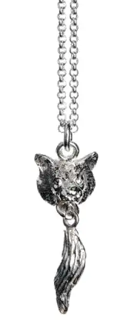 Wolf Head With Tail Necklace