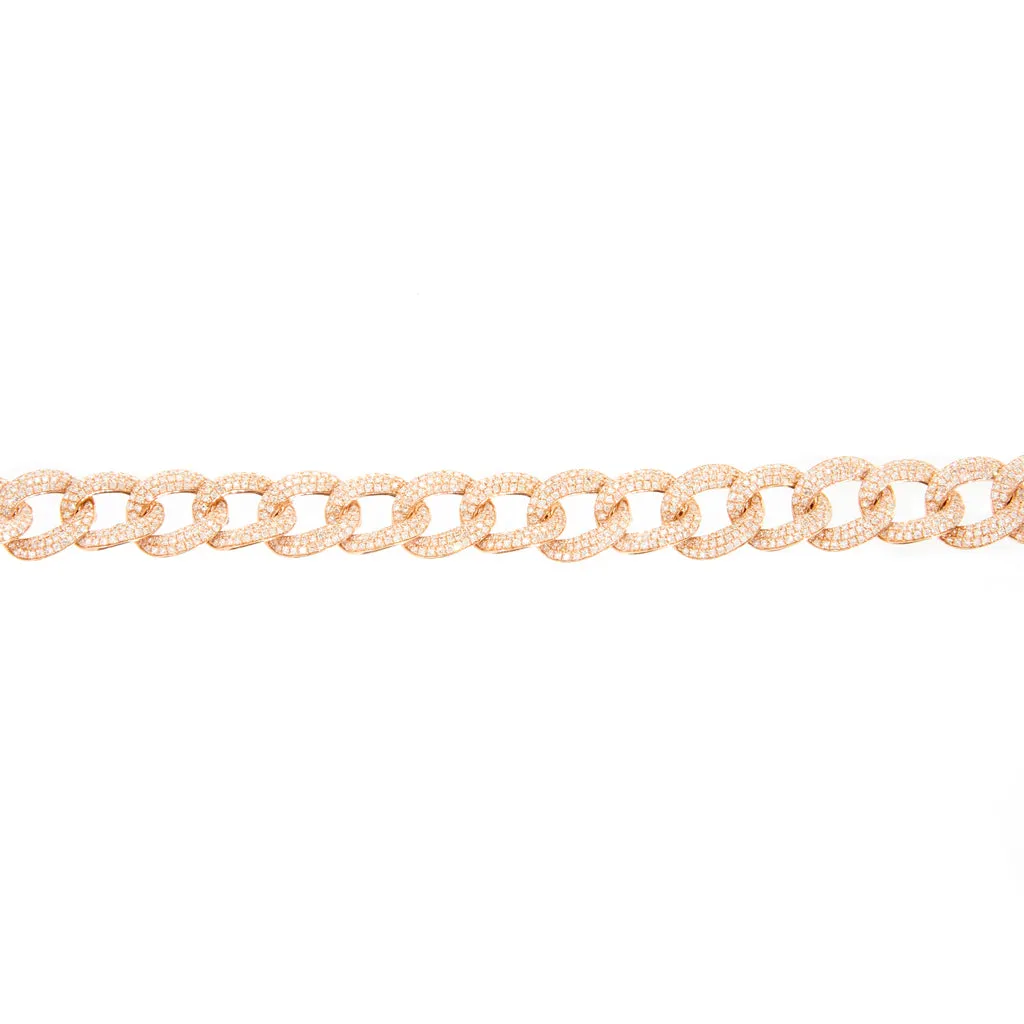 XL Diamond Pave Chain Bracelet